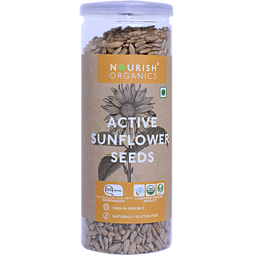 Buy Nourish Organics Active Sunflower Seeds High In Omega3, Gluten