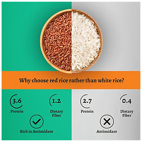 Truefarm Organic Red Rice, 750 g  Nutritious, No Chemicals