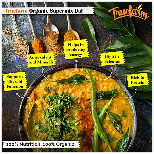 Truefarm Organic Super Mix Dal, 500 g Zero Toxins & Chemicals