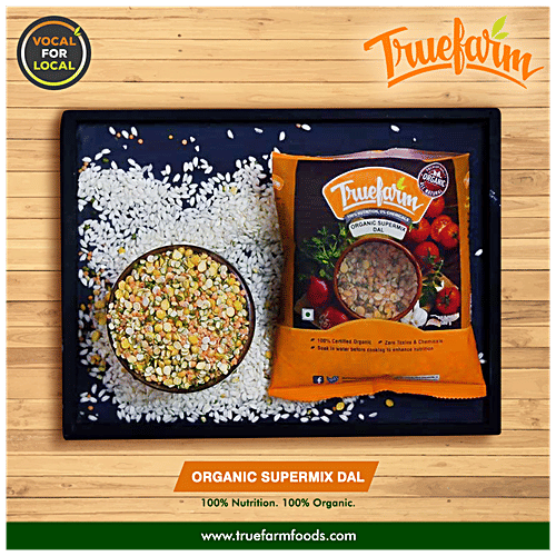 Truefarm Organic Super Mix Dal, 500 g Zero Toxins & Chemicals