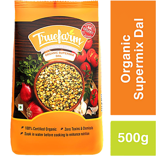 Truefarm Organic Super Mix Dal, 500 g Zero Toxins & Chemicals
