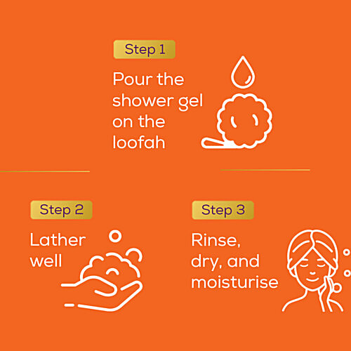 Santoor Sandalwood & Gardenia Shower Gel, 250 ml Bottle For Moisturised Skin