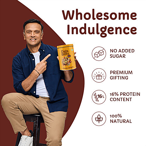 Farmley Classic Delight Date Bites, 200 g Indian Sweets, No Added Sugar