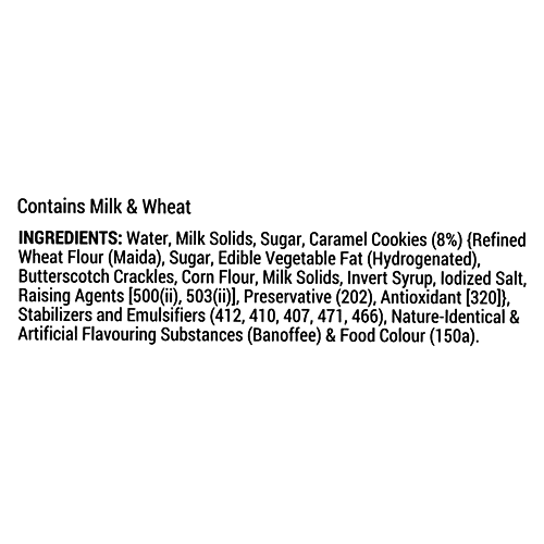 Mother Dairy Banoffee Ice Cream With Caramel Cookies, 500 ml Tub