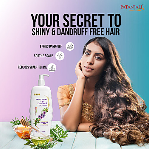 Patanjali Kesh Kanti Anti Dandruff Hair Cleanser, 450 ml Bottle