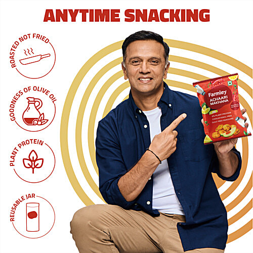 Farmley Achaari Roasted Makhana In Olive Oil, 51 g Pouch Fit For Fasting