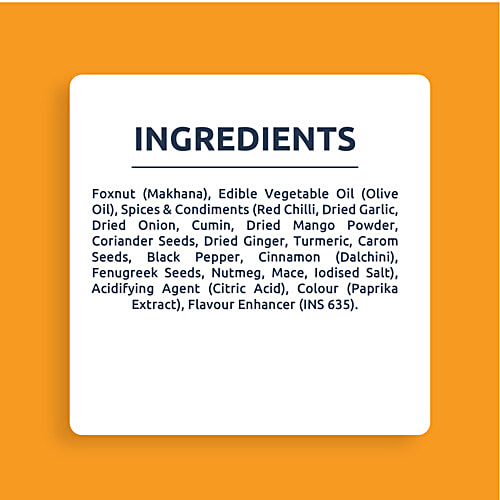 Farmley Peri Peri Roasted Makhana, 51 g  Roasted in Olive Oil, 6% Plant Protein, Cholesterol Free