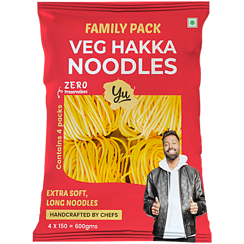 Yu Veg Hakka Noodles -  Family Pack, 600 g (4 pcs x 150g each) 