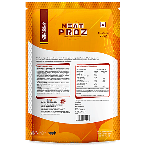 Meat Proz Chicken Traditional Salami, 200 g  