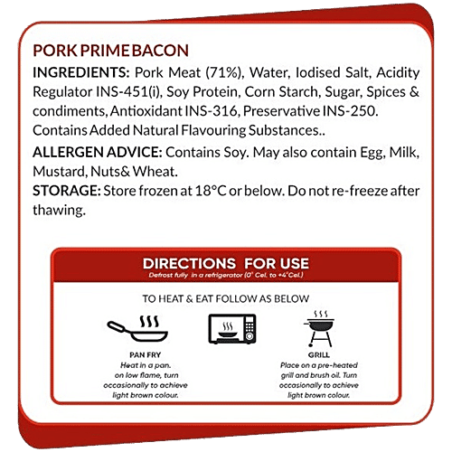 Meat Proz Pork Prime Bacon - Fully Cooked, 200 g Pouch