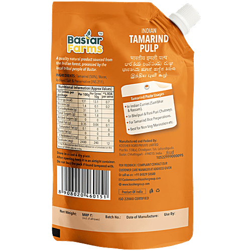 Bastar-Farms Indian Tamarind Pulp, 700 g Pouch 