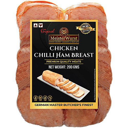 MeisterWurst Chicken Chilli Ham Breast, Poultry Meat 90%, No Soya, 200 g  