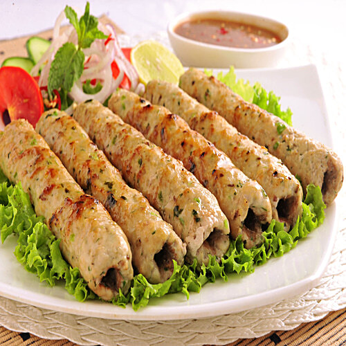 Deli Chic Chicken Galawat Seekh Kabab, 500 g Pouch