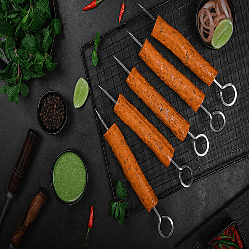 Deli Chic Chicken Hot & Spicy Seekh Kabab, 400 g Pouch 