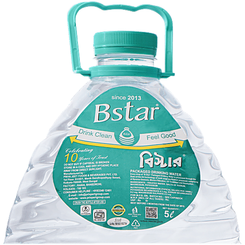 Bstar Packaged Drinking Water, 5 L