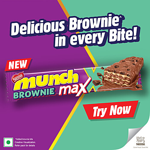 Nestle Munch Brownie Max - Coated Wafer, 37.5 g