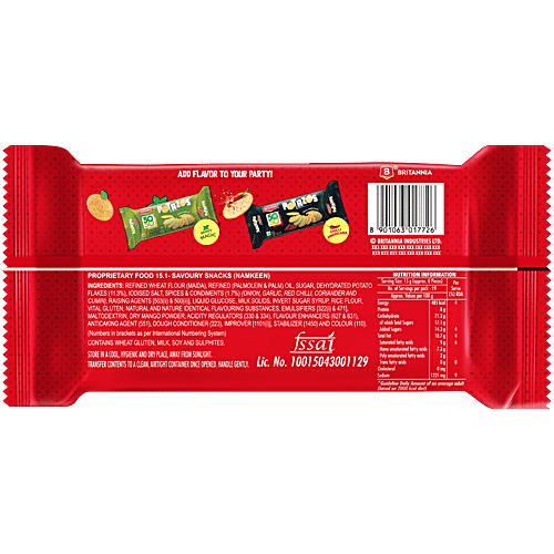 Britannia 50-50 Potazos Masti Masala Spicy Flavoured Crisps, 286 g