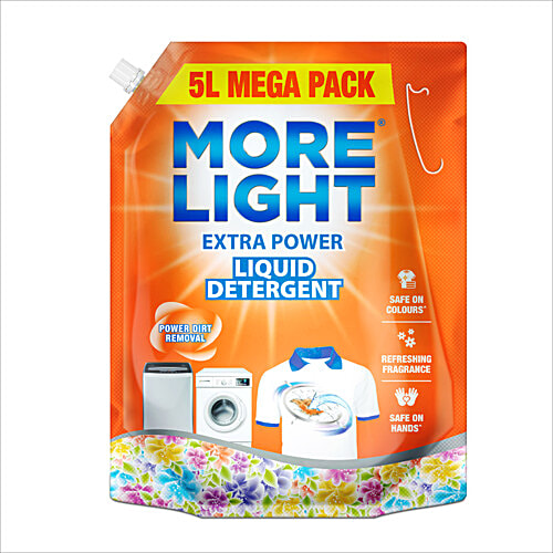 More Light Extra Power Liquid Detergent, 5 L