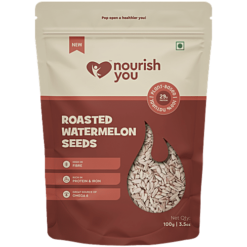 Nourish you Roasted Watermelon Seeds, 100 g  Rich In Protein