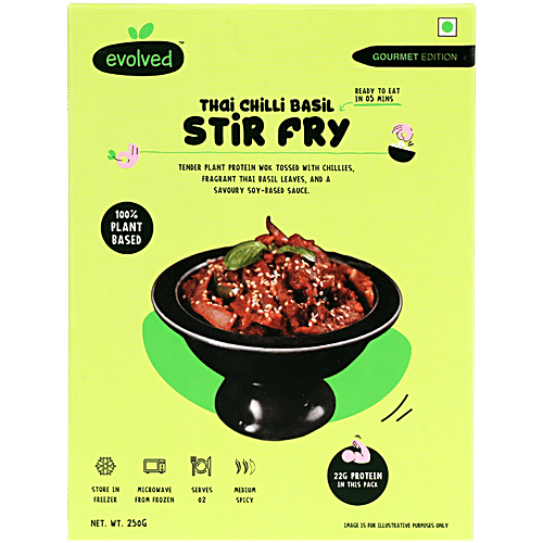 Evolved Foods Thai Chilli Basil Stir Fry, 250 g  