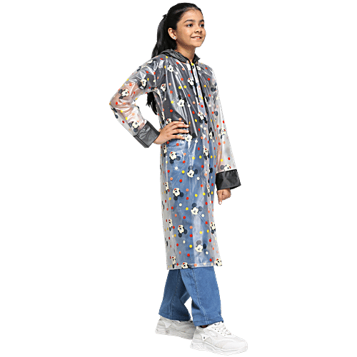 Citizen Kids Rain Jacket, Long, Mickey Printed, CKDS04, 1 pc  