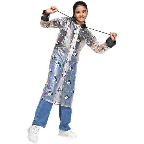 Citizen Kids Rain Jacket, Long, Mickey Printed, CKDS04, 1 pc  