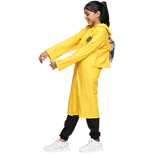 Citizen Kids Rain Jacket with backpack cover, Yellow, 91 cm, 1 pc  