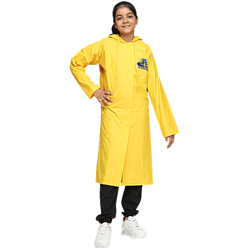 Citizen Kids Rain Jacket with backpack cover, Yellow, 91 cm, 1 pc  