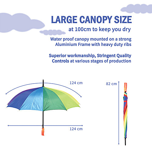 Citizen Rainbow Straight Umbrella, Unisex, Camouflage Print, 1 pc  