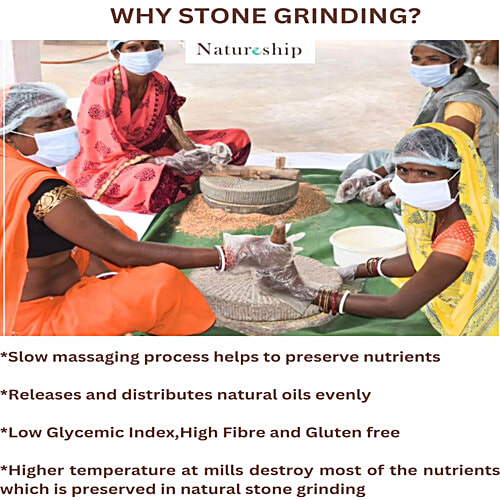 Natureship Foods Desi Corn Makai Sattu/Instant Sattu Drink - Roasted & Stone Ground By Hand, 250 g Pouch Energy Booster, Iron Rich, Mineral Rich, Daily Dose of Protein, Iron & anti-oxidants