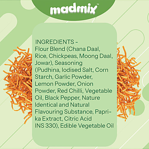 Madmix Jowar Bhujia - Pudina Picnic, 25 g Pouch 
