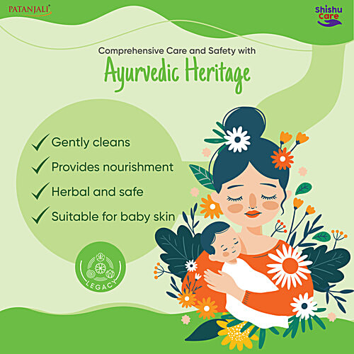 Patanjali Shishu Care Baby Body Cleanser, 75 g (Pack of 4) 