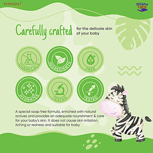 Patanjali Shishu Care Baby Body Cleanser, 75 g (Pack of 4) 