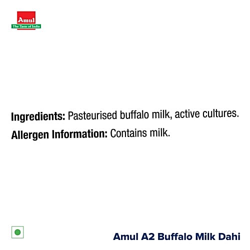 Amul A2 Buffalo Milk Dahi, 400 g  