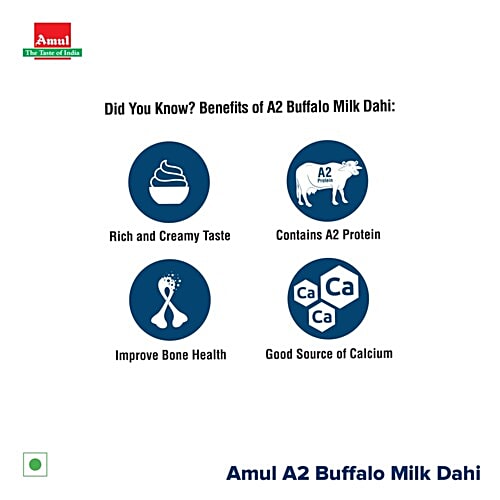 Amul A2 Buffalo Milk Dahi, 400 g  