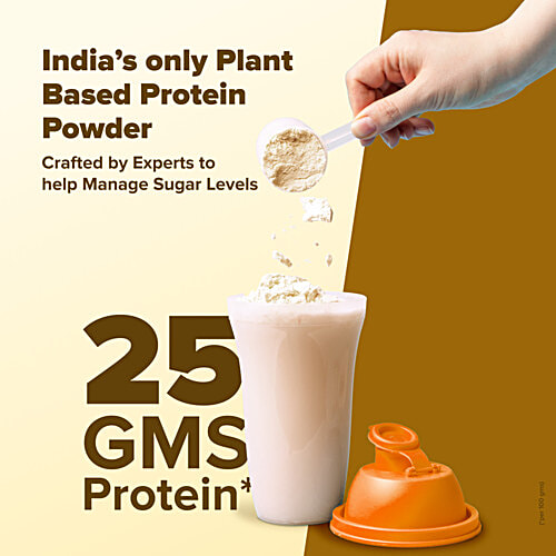 Sugar.Fit Vanilla Flavour Active Diabetes Plant Protein Powder, 350 g Carton Easy To Digest, No Added Sugar, Helps Manage Sugar Levels & Weight