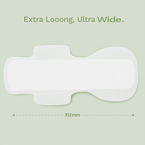 Pee Safe Ultra Thin Sanitary Pads - XXL, 12 pcs  Dual Wings, Gel Lock Technology, Rash Free Comfort, Wider Back, Super Absorbent, Toxins Free, FDA Approved