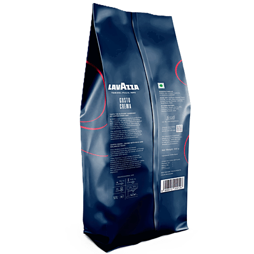 Lavazza Gusto Crema Coffee Beans, 500 g Medium Dark Roast