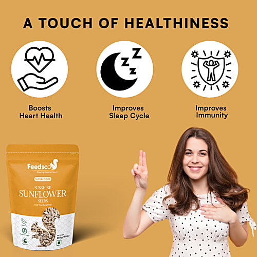 FEEDSCO Sunshine Sunflower Seeds, 250 g  