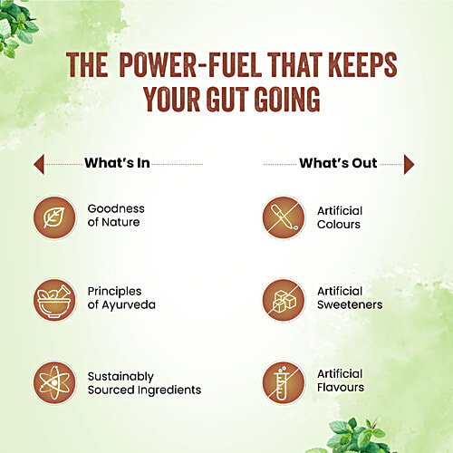 Dabur Gut Health Juice - Natural & Ayurvedic, All In One Digestive-Care Solution, 1 L Bottle Improves Gut Health, No Artificial Colours, Flavours & Sugars