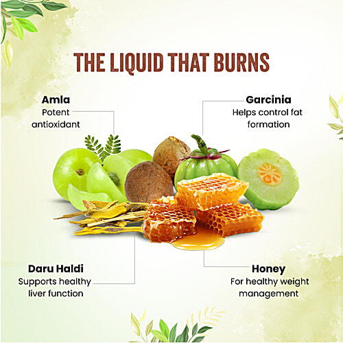 Dabur Slim & Fit Juice - Natural & Ayurvedic, No Artificial Colours, Sugars & Flavours, 1 L Bottle Healthy Weight Management, Helps Boost Metabolism