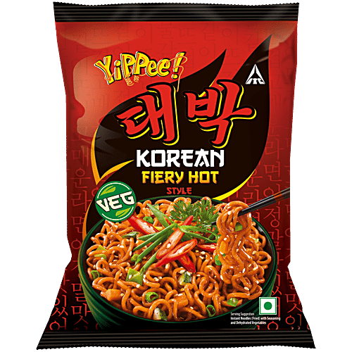 Sunfeast YiPPee! Korean Fiery Hot Style Noodles, 80 g