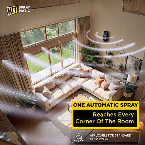 HIT Spray Matic Mosquito Repellent Dispenser Machine + 1 Refill, 2 pcs  Instant Spray
 Kills Mosquitoes
 Automatic