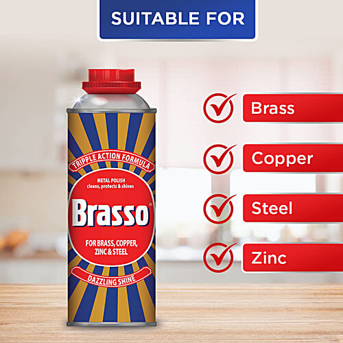 Buy Brasso Metal Polish Liquid Cleans, Protects & Shines, For Brass