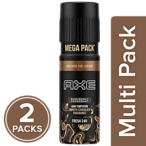 Waar Dij Wereldvenster Buy Axe Dark Temptation Body Spray Deodorant - Smooth Chocolate Fragrance,  For Men Online at Best Price of Rs 315 - bigbasket