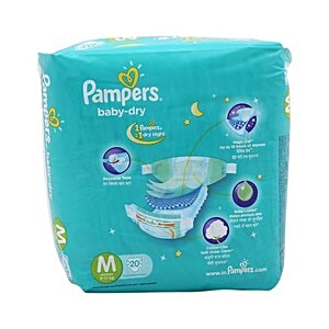 pampers baby dry medium