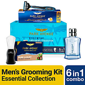Park Avenue Essential Grooming Kit For Men With Free Travel Pouch 7 pcs