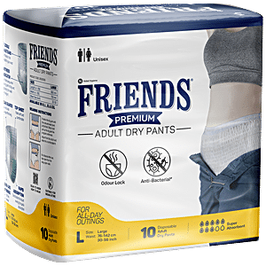 Friends Pullup Pant Style Adult Diapers - XL-XXL, 10's pack