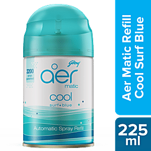godrej aer matic refill automatic room fresheners cool surf blue 225ml