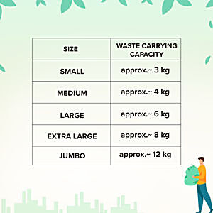 Buy BB Home Oxo-Biodegradable Garbage Bags - Jumbo, Blue, 91x112 cm Online  at Best Price of Rs 387 - bigbasket